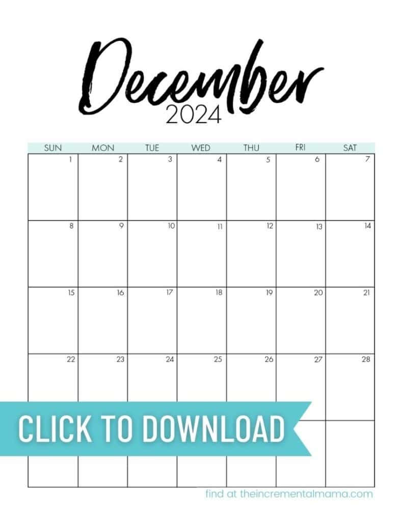 Free Printable Monthly Calendar 2024 January To December The 