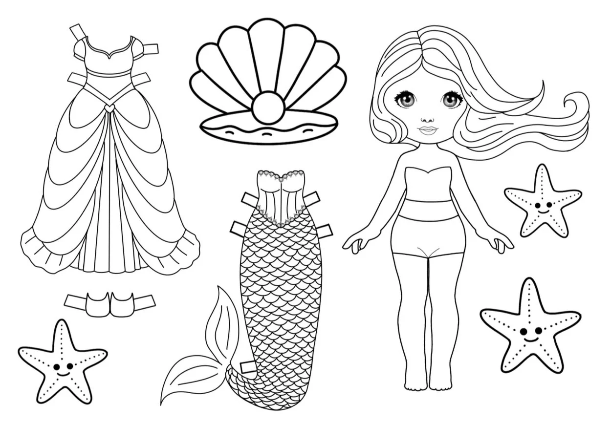 Free Printable Paper Dolls PDF Cozy Pouch