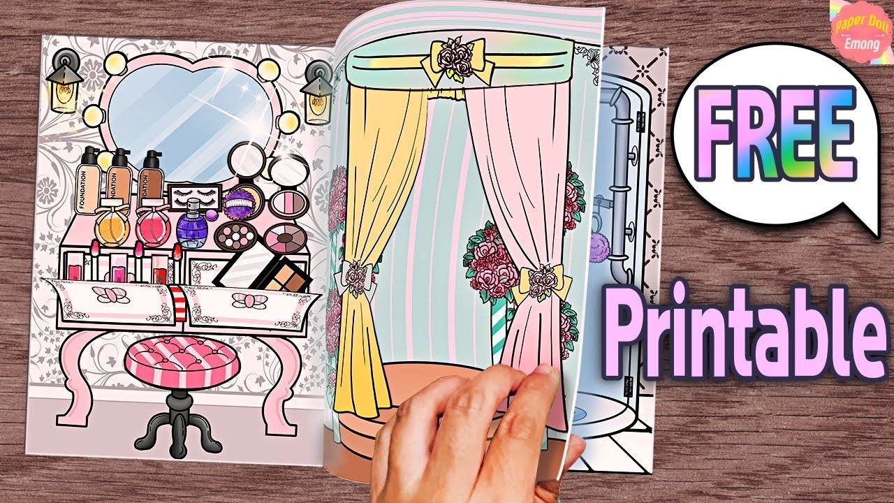 Paper Dollhouse Book Printable