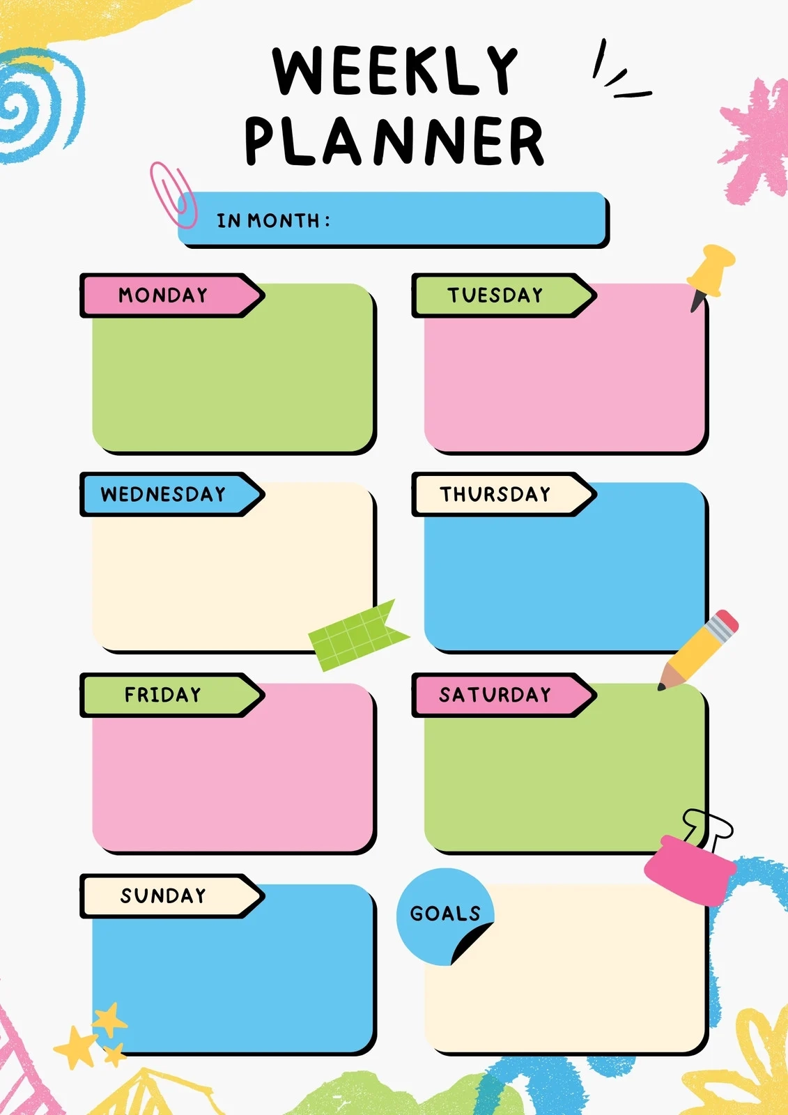 Free Printable Planner Templates To Customize Canva