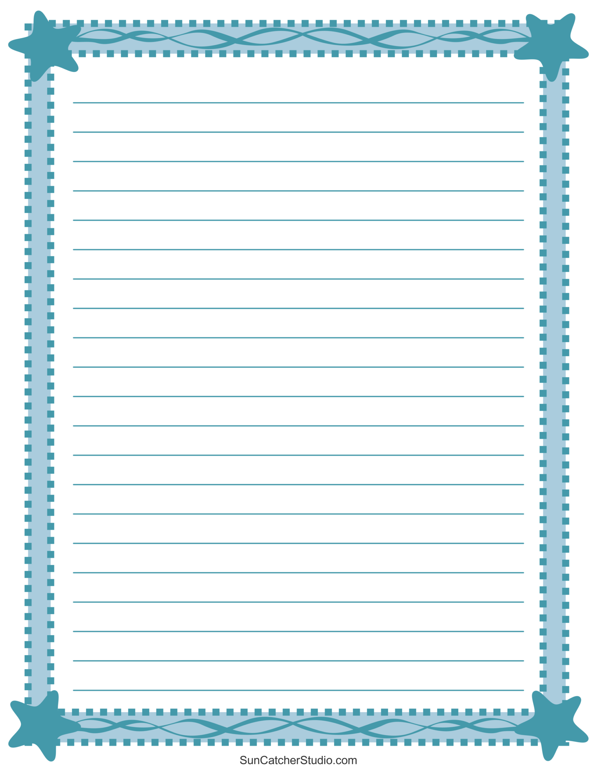 Free Printable Stationery And Lined Letter Writing Paper DIY 