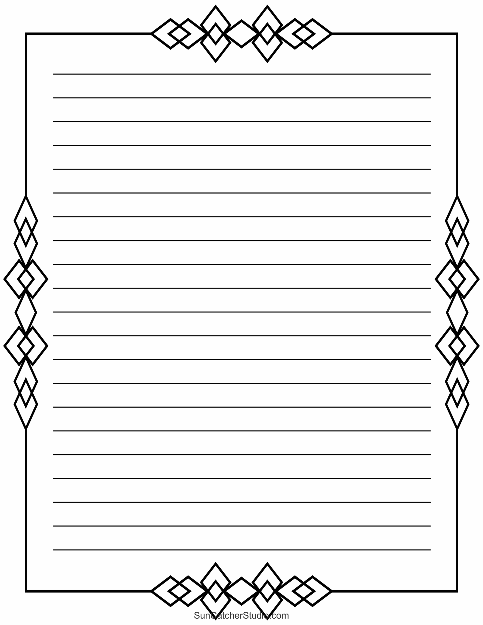 Free Printable Stationery And Lined Letter Writing Paper Free 