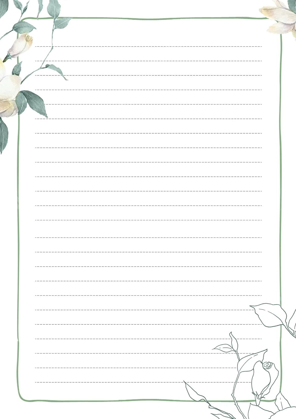 Free Printable Stationery For Word Page Border And Printable 