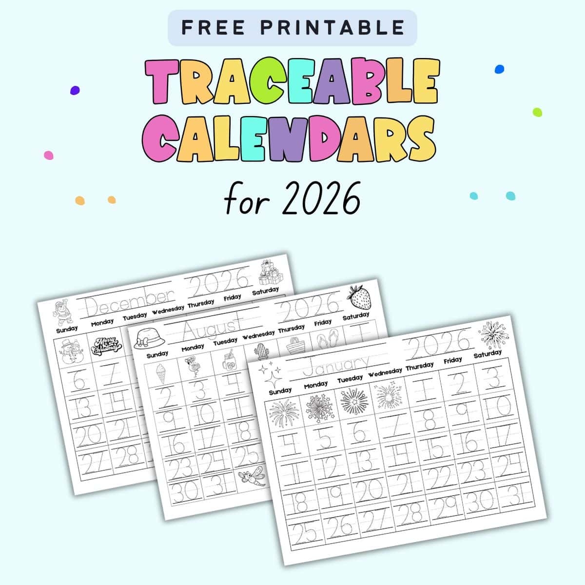 December 2026 Preschool Calendar Printable