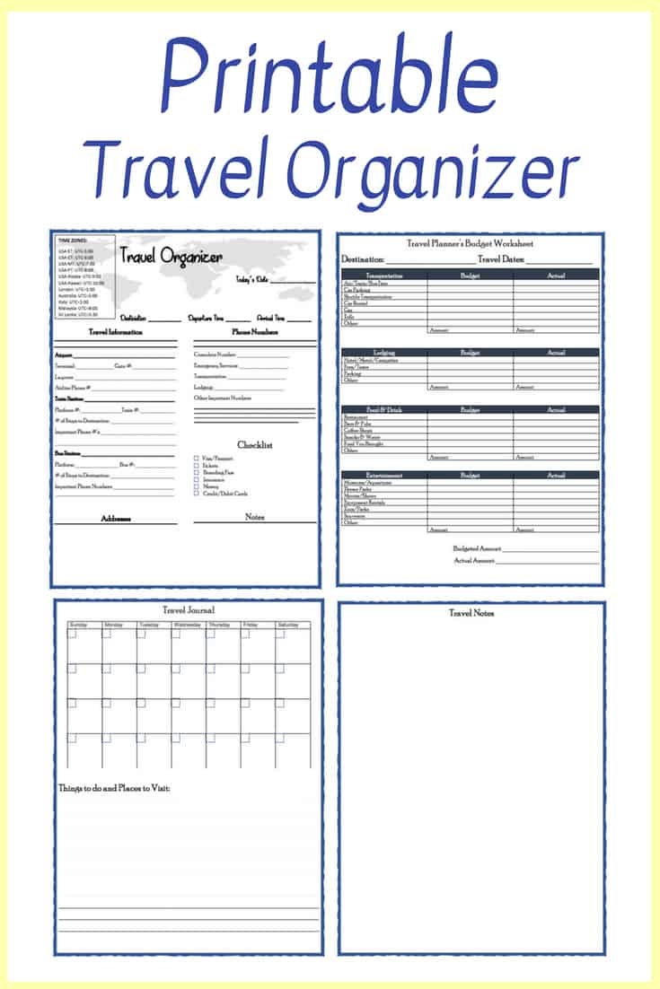Free Vacation Planner Calendar