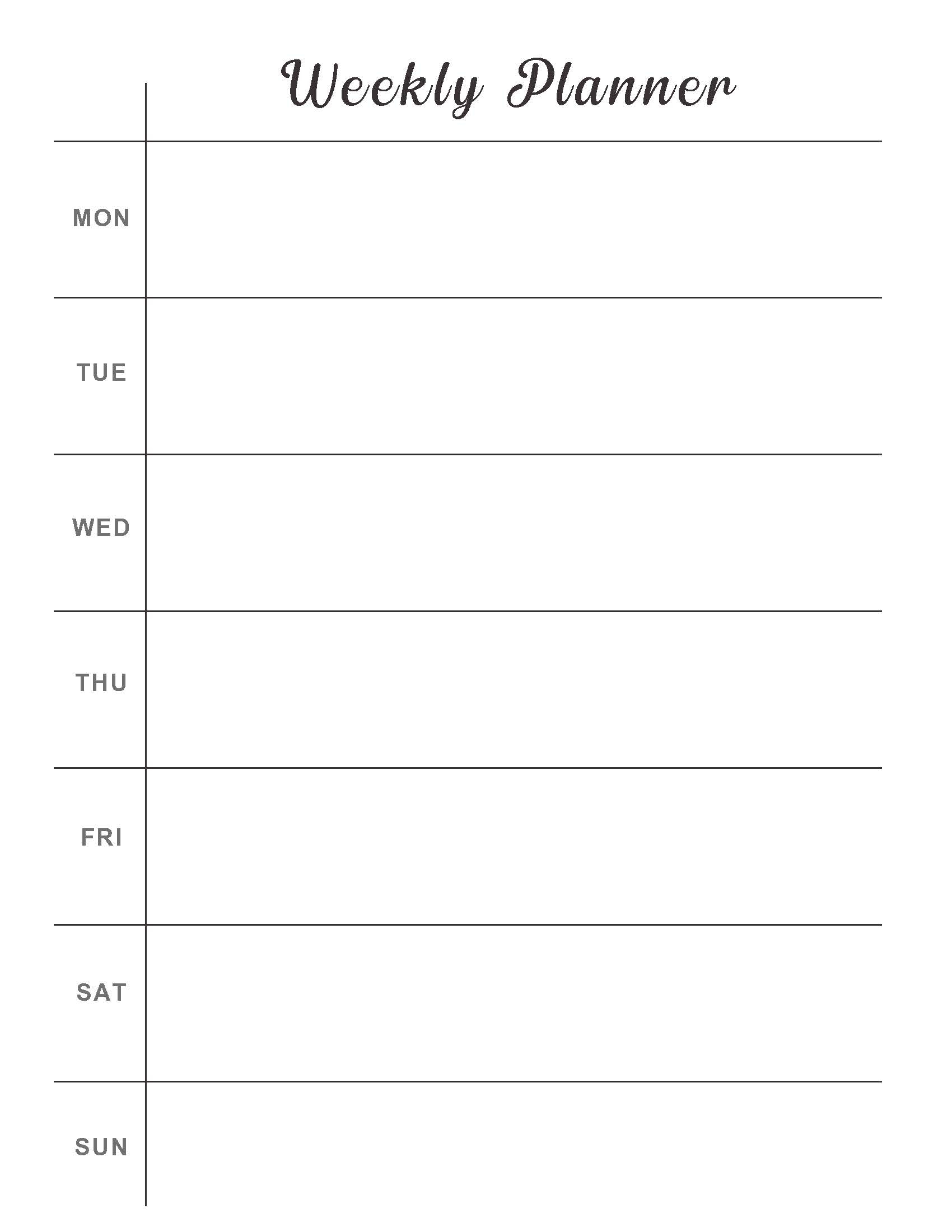 Free Printable Calendar Daily Pages