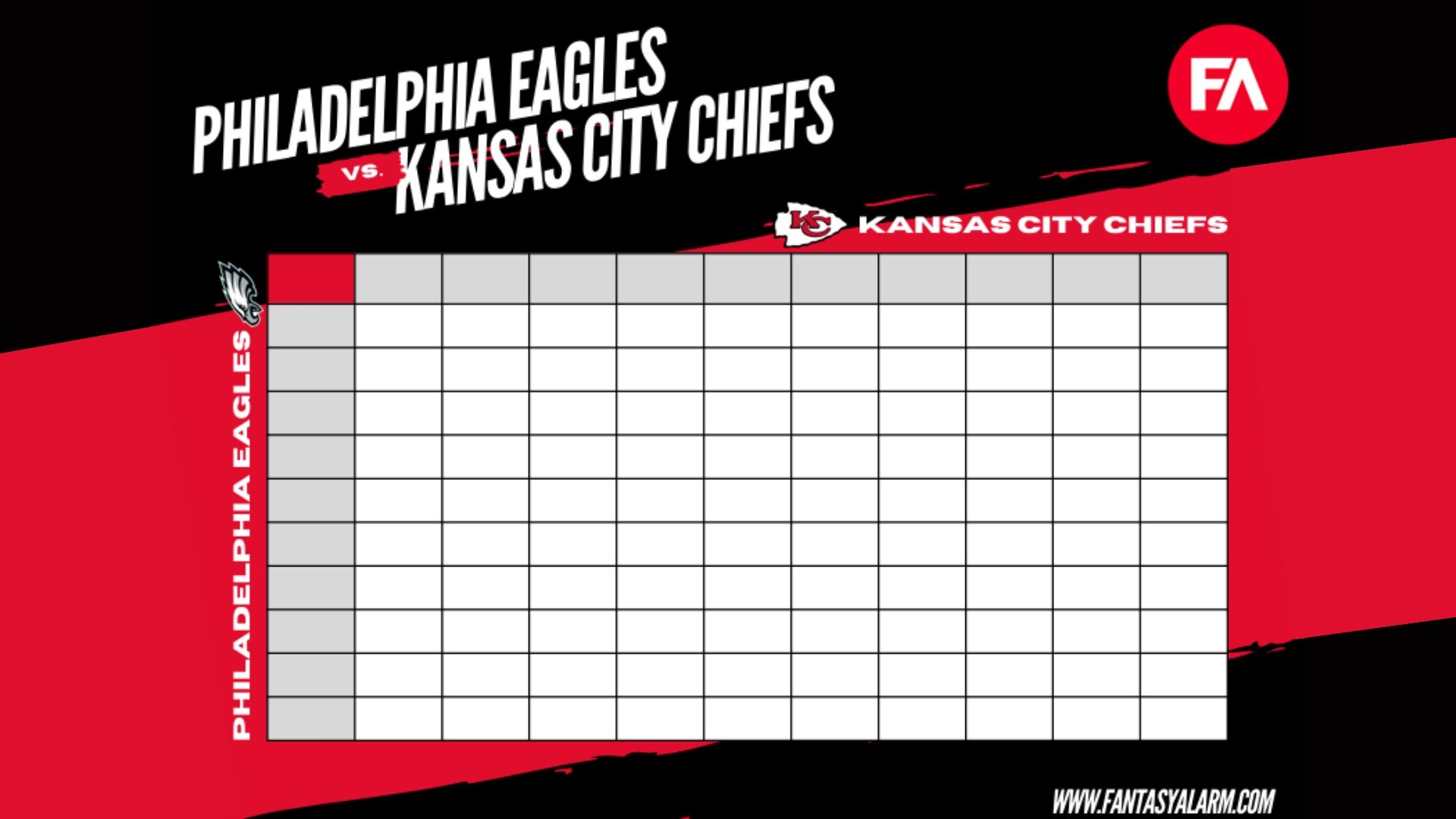 Free Super Bowl 2025 Squares Printable PDF amp Template Grid 