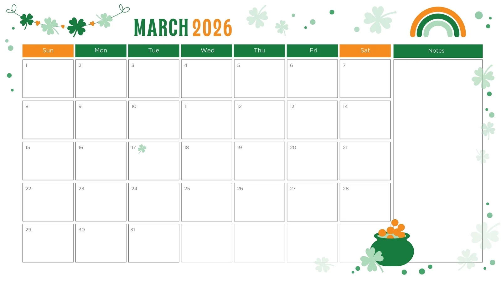 Free To Edit And Print March 2026 Calendar Templates Canva
