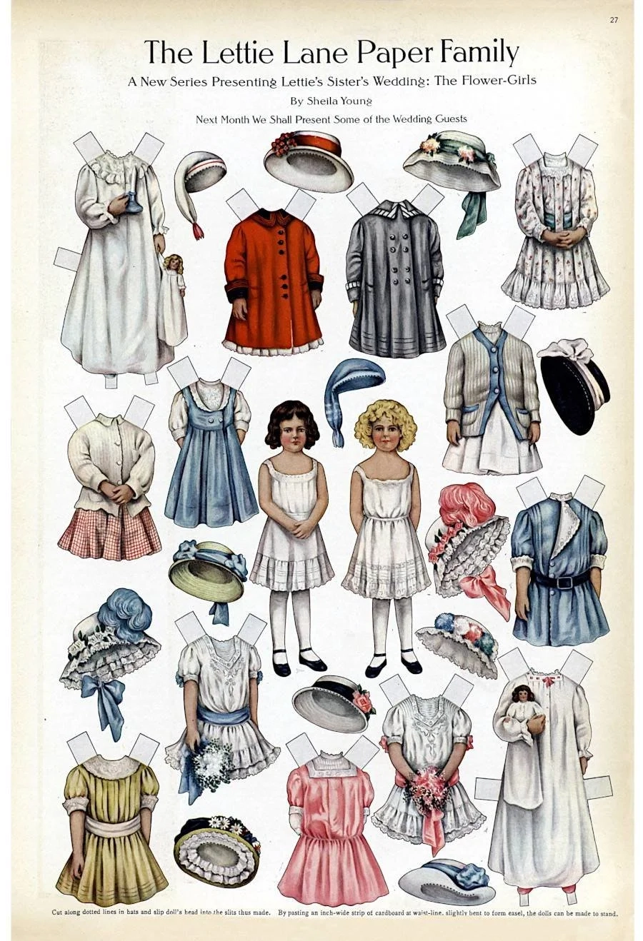 Free Vintage Paper Doll Printables For Junk Journaling Art 