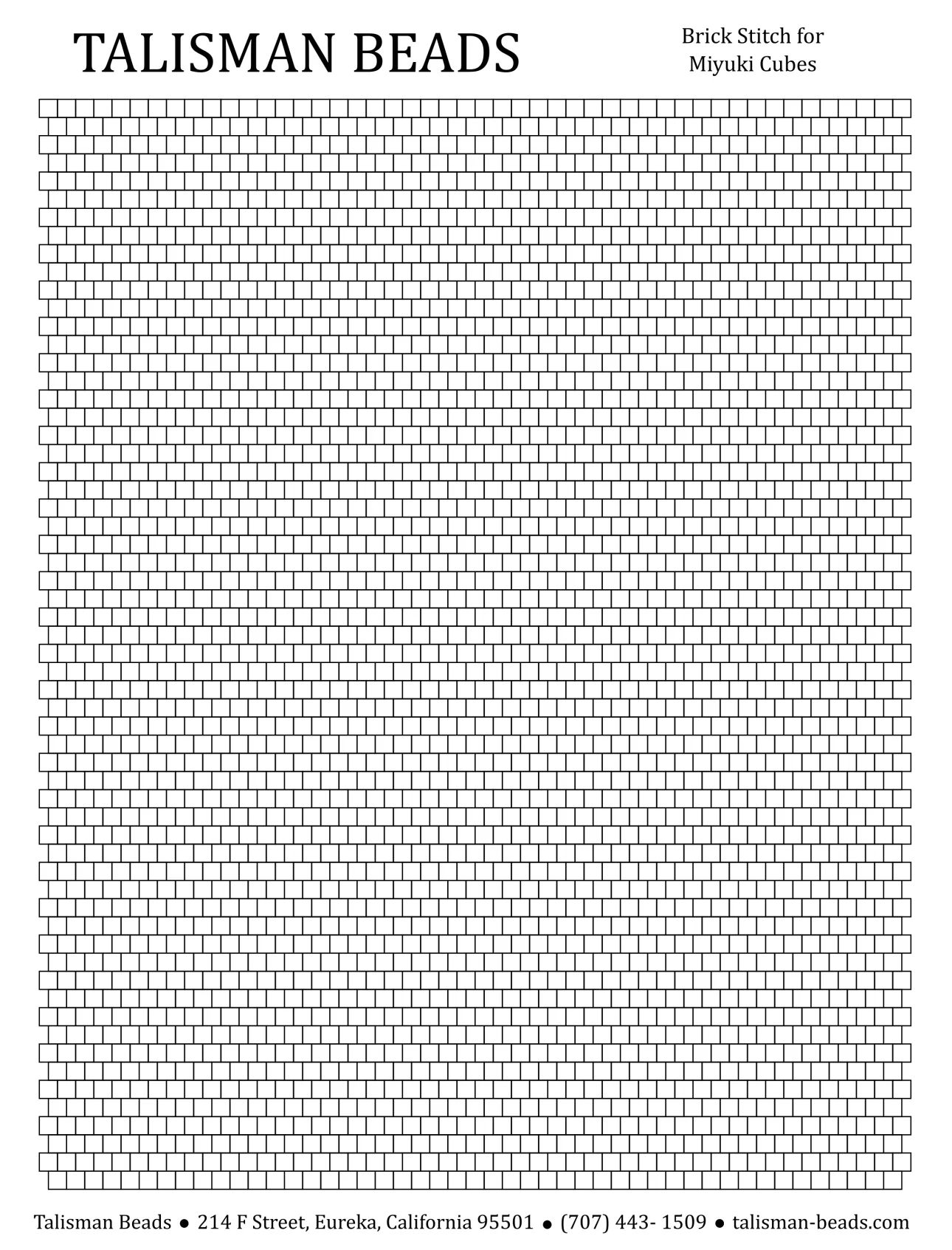Free With Purchase Graph Paper Talisman Beads
