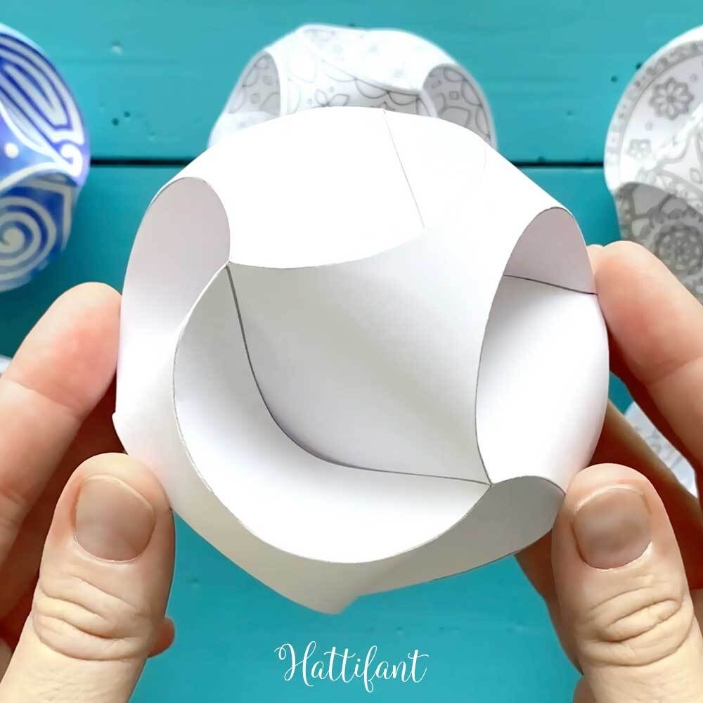 Printable Paper Globe Template