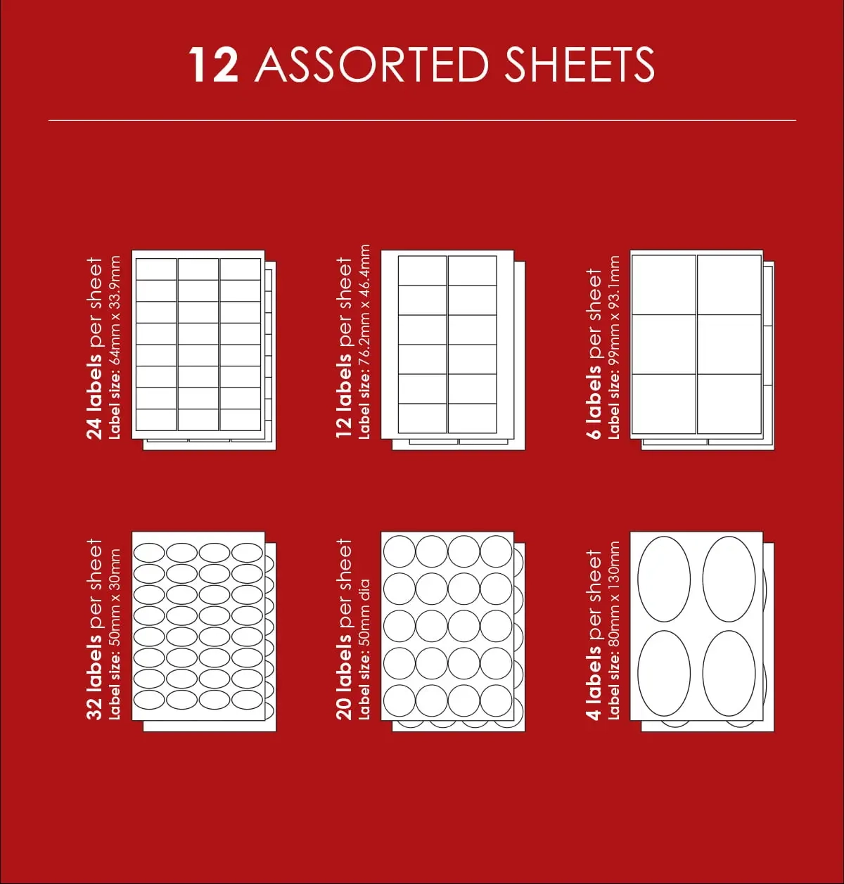 Freezer Variety Self Adhesive Label Pack Redfern South A