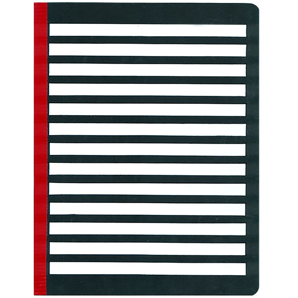 Full Page Fold Over Writing Guide Black White
