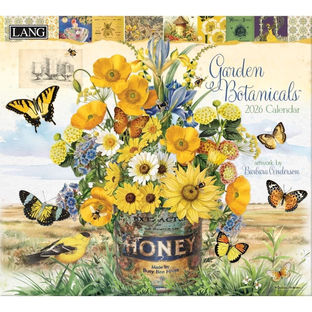 Garden Botanicals 2026 Postcard Desk Calendar Paperback 