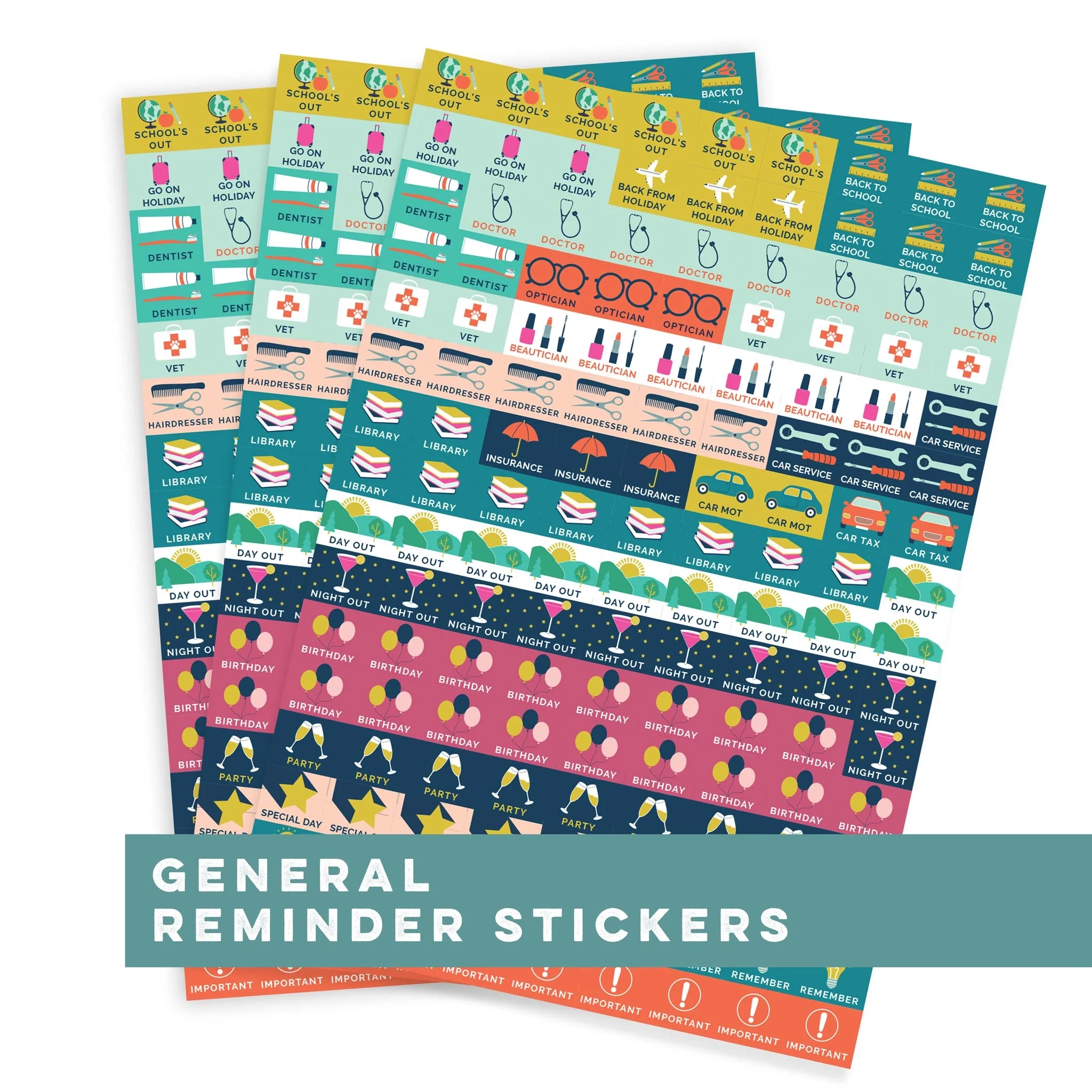 General Stickers I Diary Planner And Calendar I Boxclever Press Boxclever Press