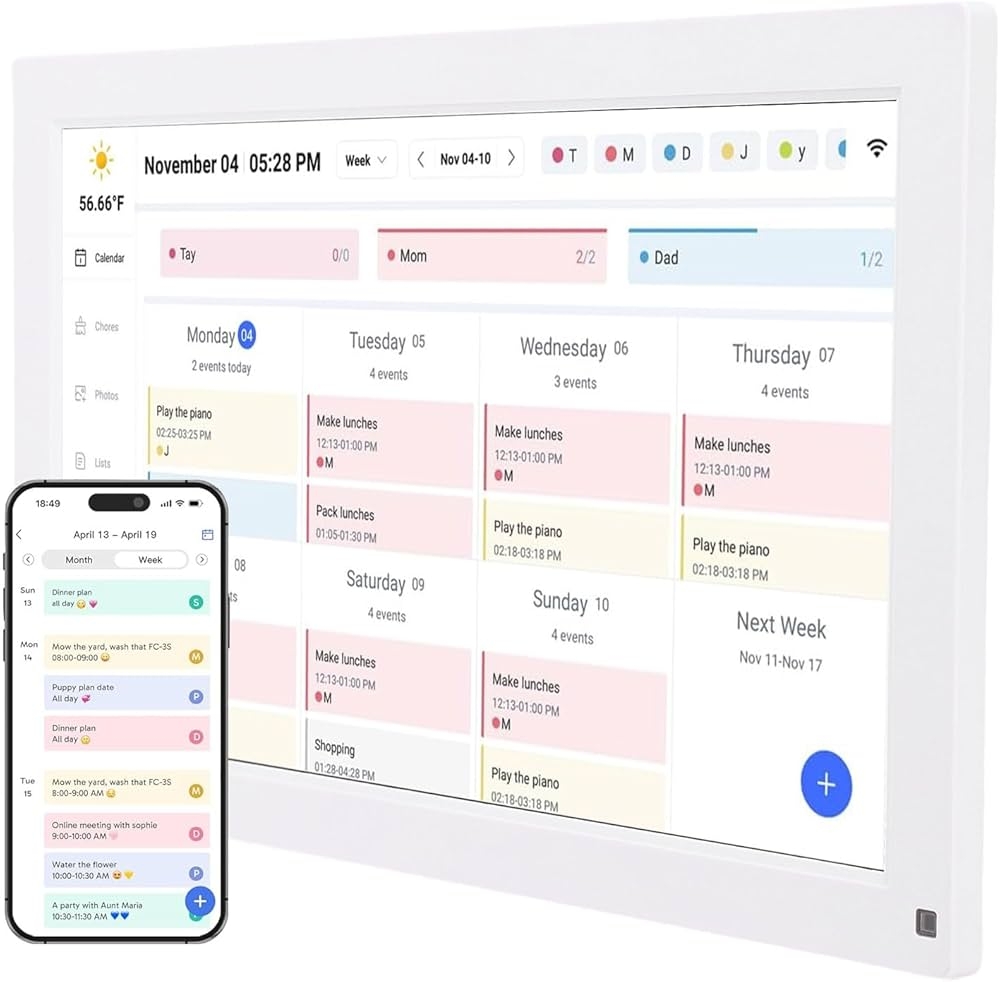 Generic 15 6 Digital Calendar Wall Touch Screen Chore Chart 