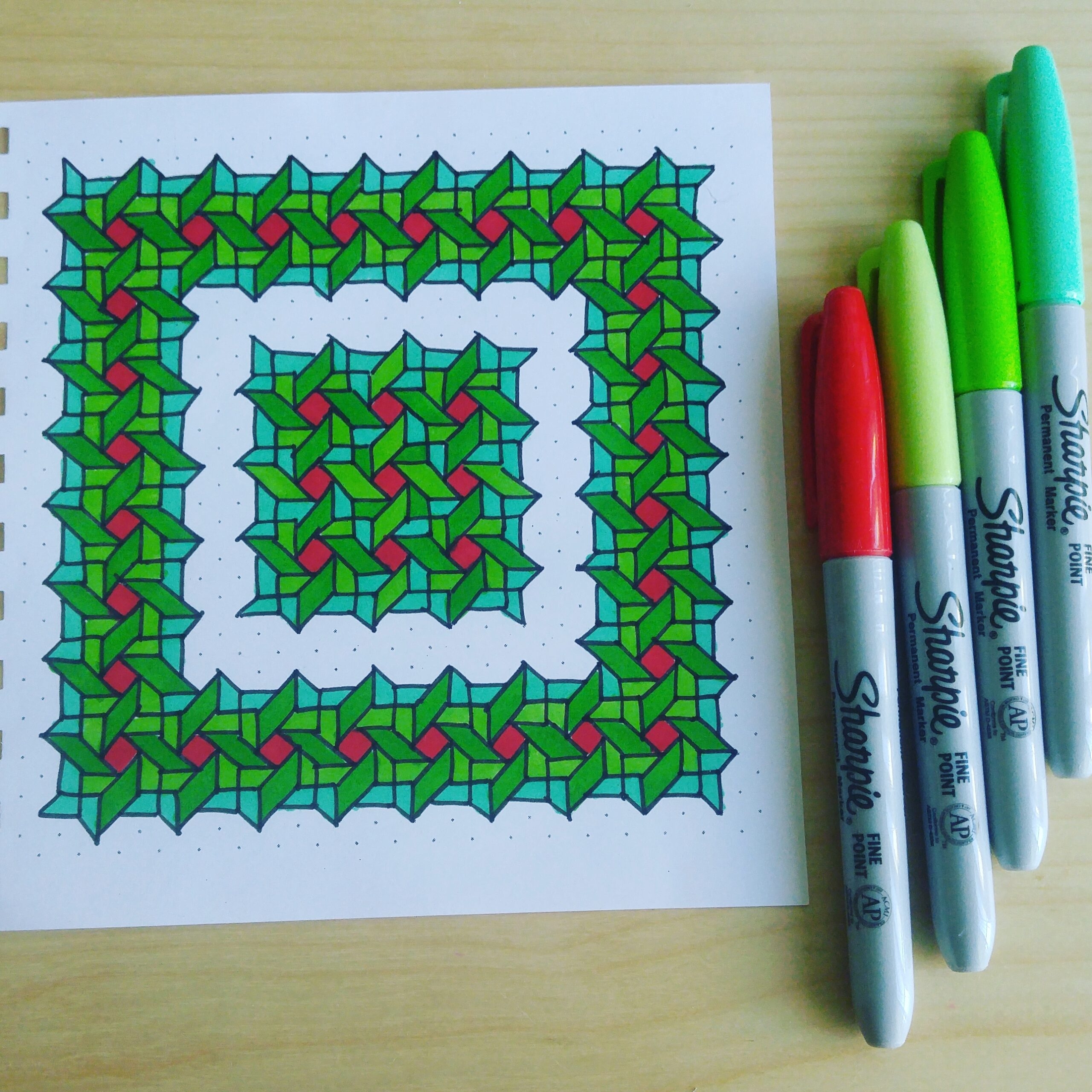 Graph Paper Coloring Design