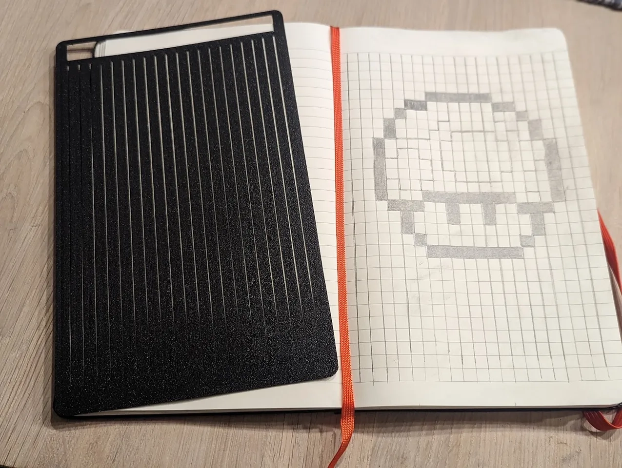 Graph grid Paper Stencil For Moleskine Notebooks By Anders 