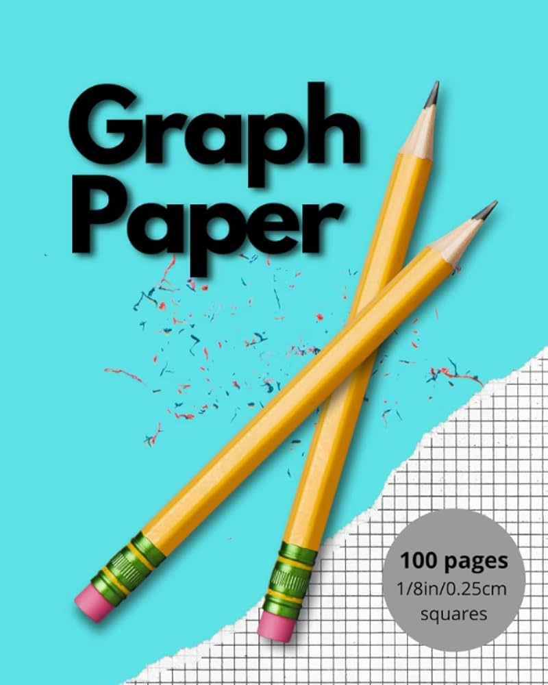 Graph Paper 1 8in 0 25cm Squares 100 Pages Grant Dave A 