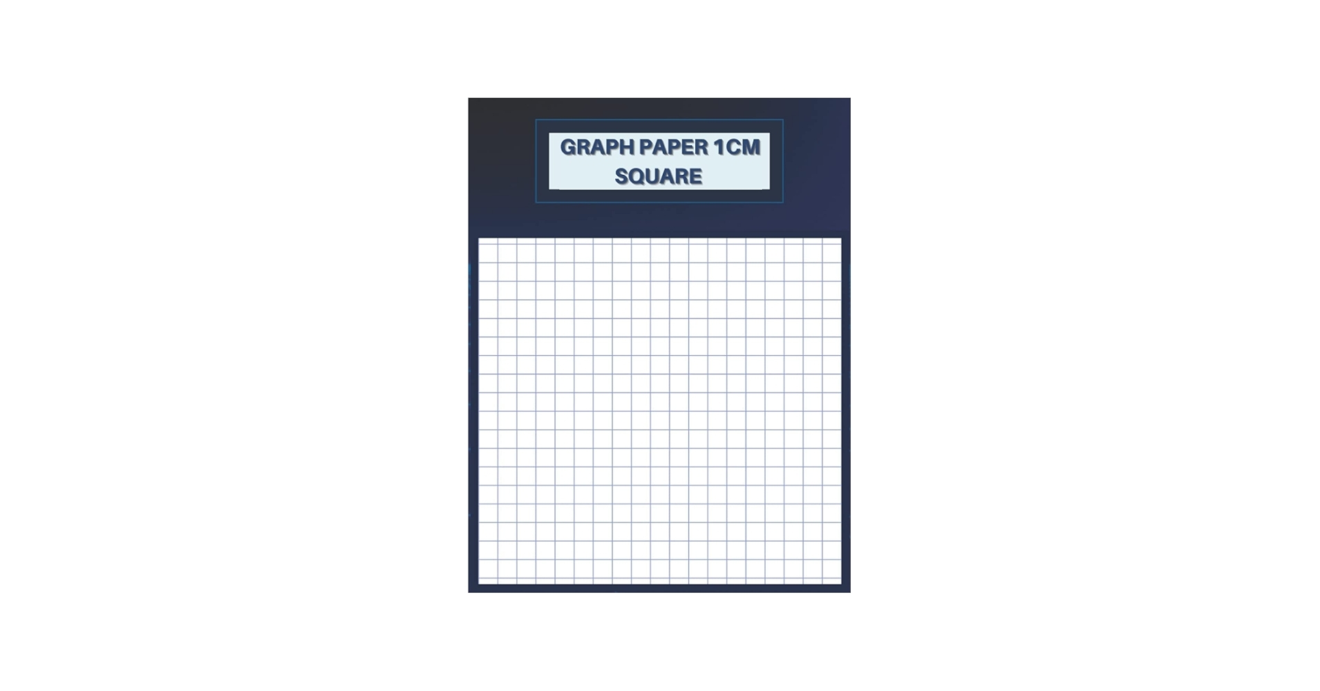 GRAPH PAPER 1CM SQUARE 1 Square centimeter 120 Pages Large 8 5 