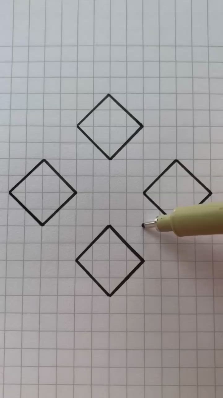 Graph Paper Drawings Step By