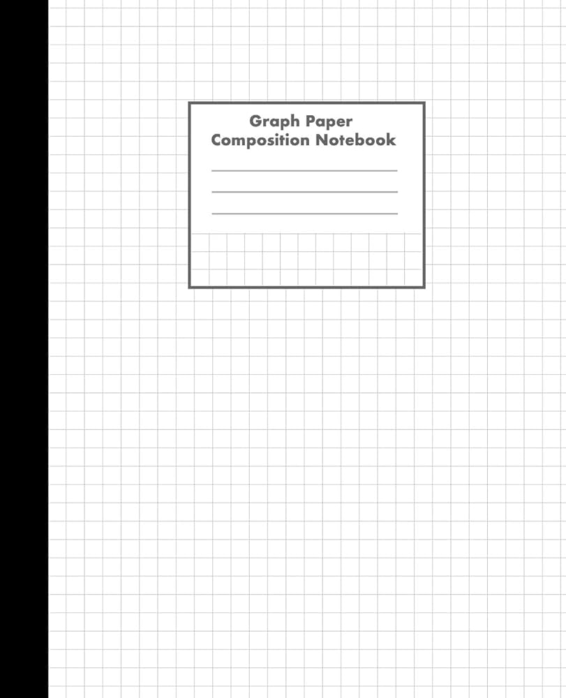 Graph Paper Composition Notebook 4x4 Graph Quad Ruled Paper 