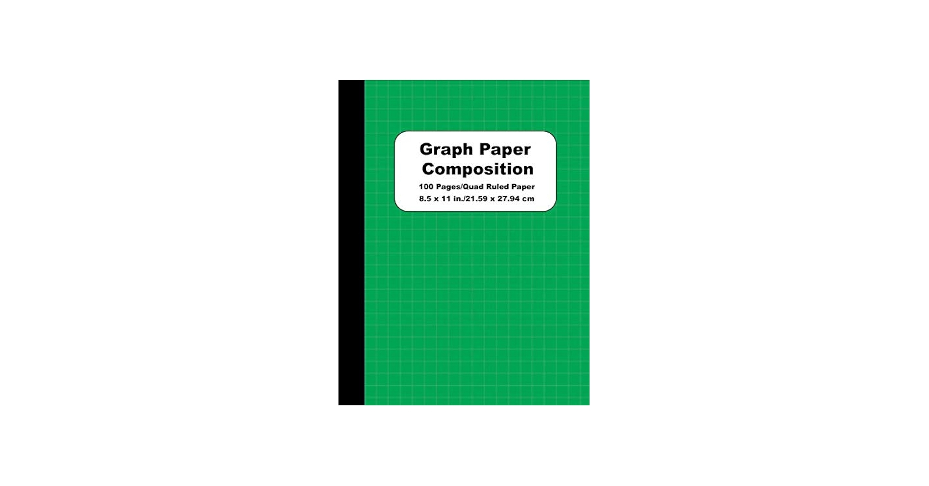 Graph Paper Composition Notebook Green Grid Paper Notebook Quad 