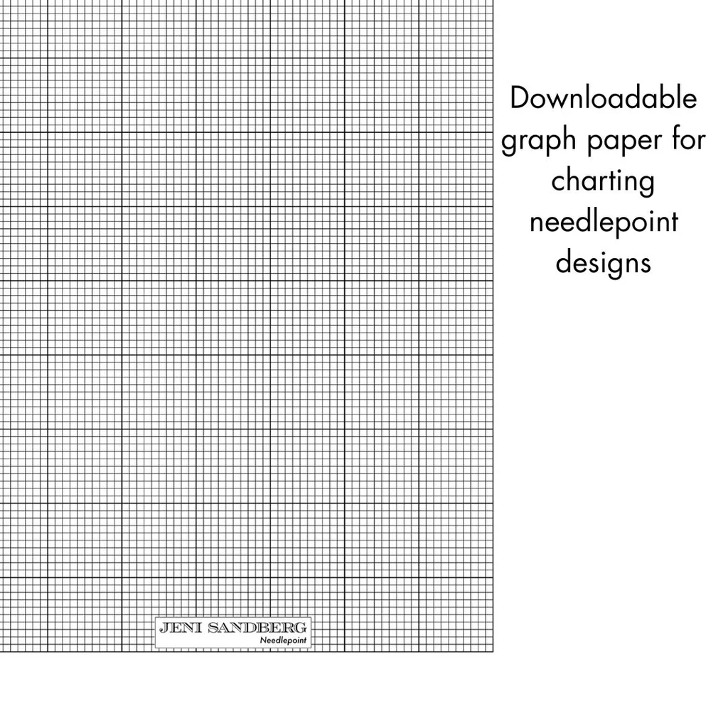 Graph Paper Download For Needlepoint Charting Jeni Sandberg 