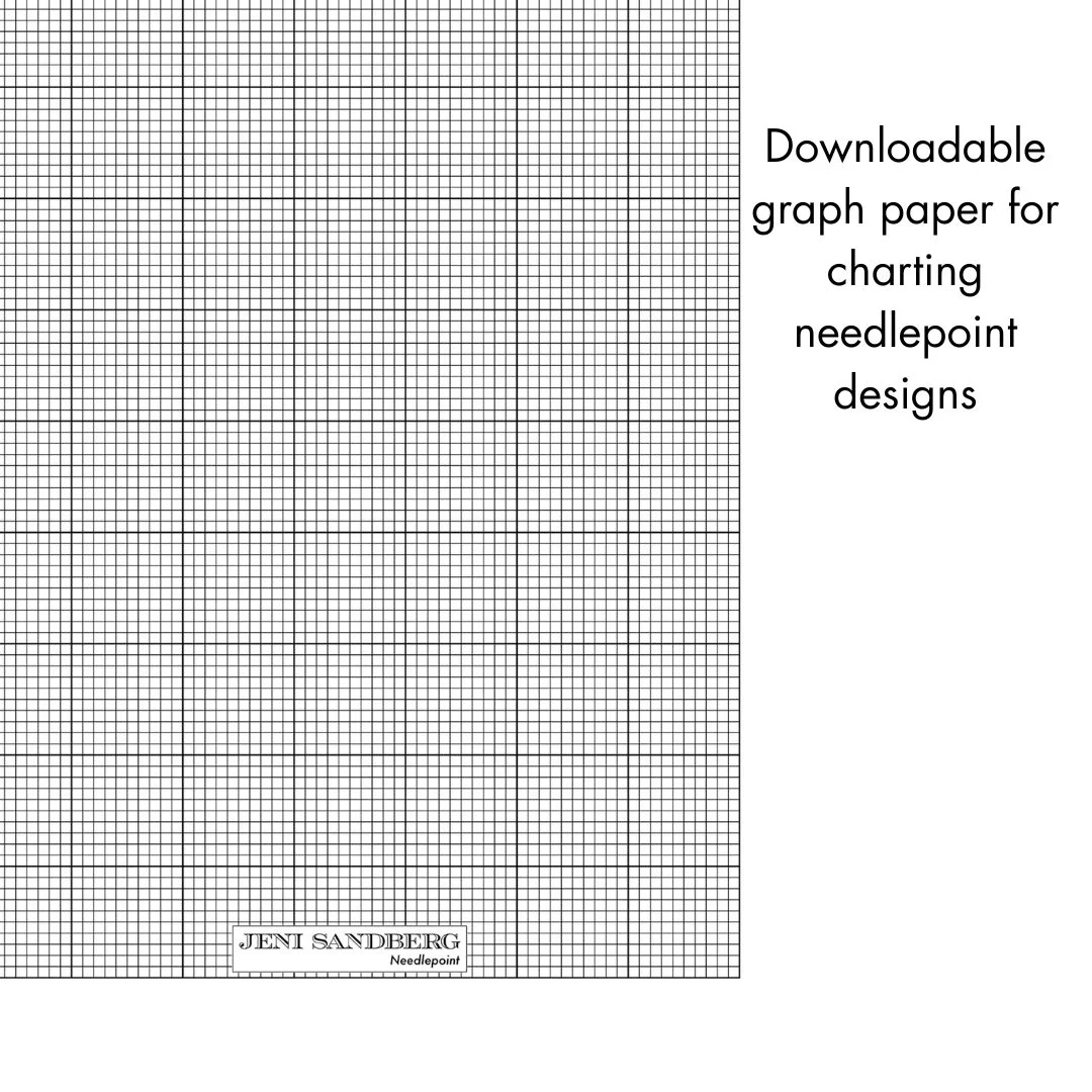 Graph Paper Download For Needlepoint Charting Jeni Sandberg 