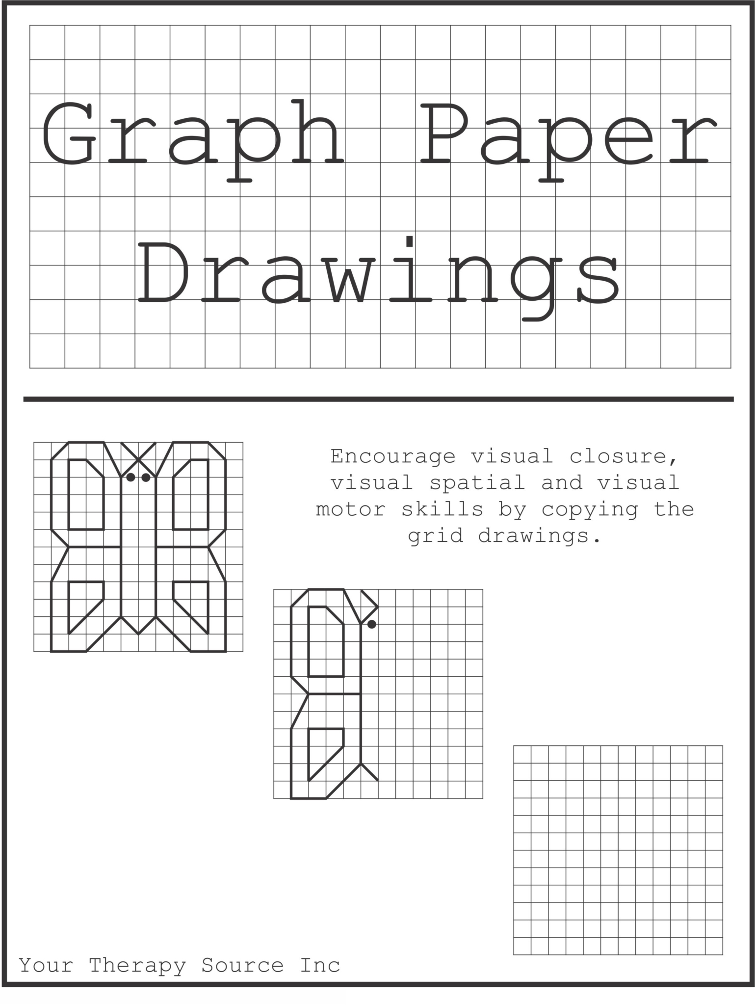 Graph Paper Drawing Ideas Your Therapy Source