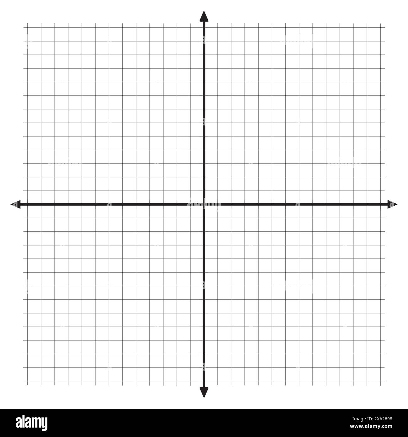 Graph Paper Icon Grid With Axes Black Arrows Vector 