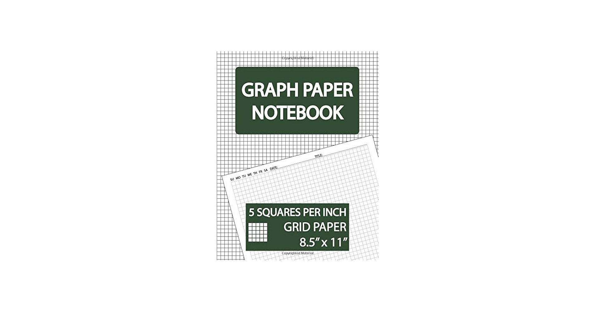 Graph Paper Notebook 5 Squares Per Inch Grid Paper Squared Graphing Paper Graph Ruled Notebook 100 Pages 5 Square Graph Paper 5 Squares Per Inch 