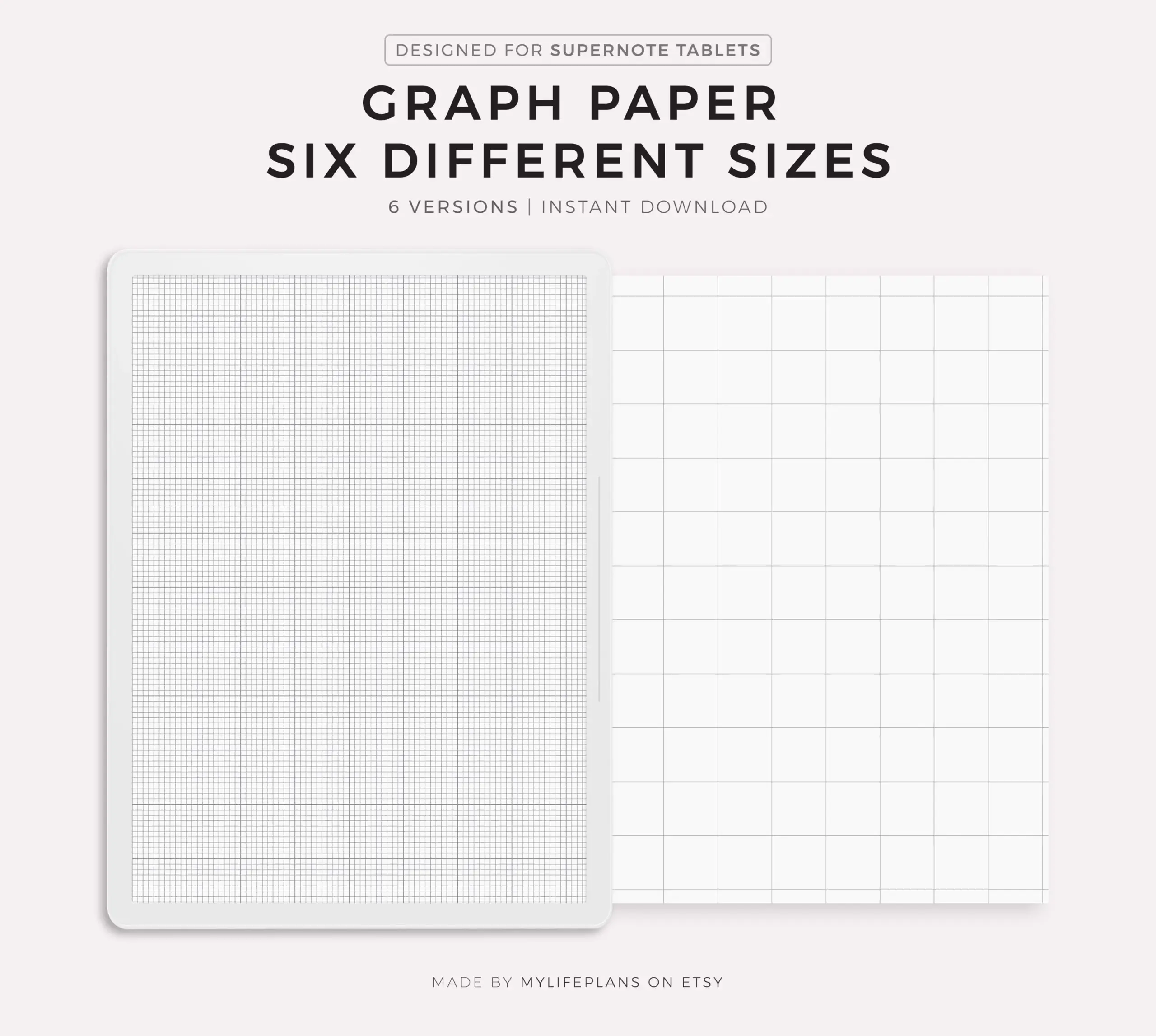 Graph Paper Six Different Sizes 0 25 0 5 1 10 Squares Per 