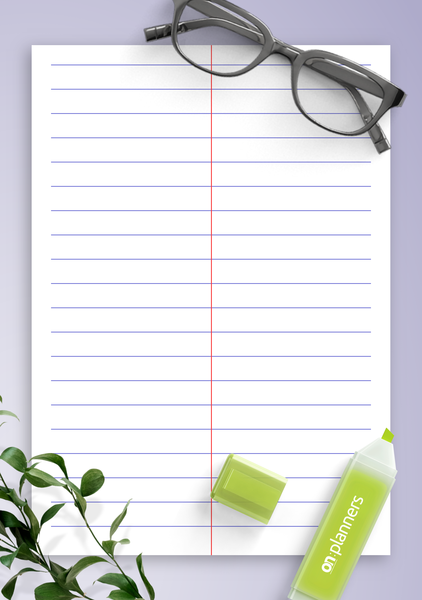 Gregg Ruled Paper Template Ideal For Note Taking amp Shorthand