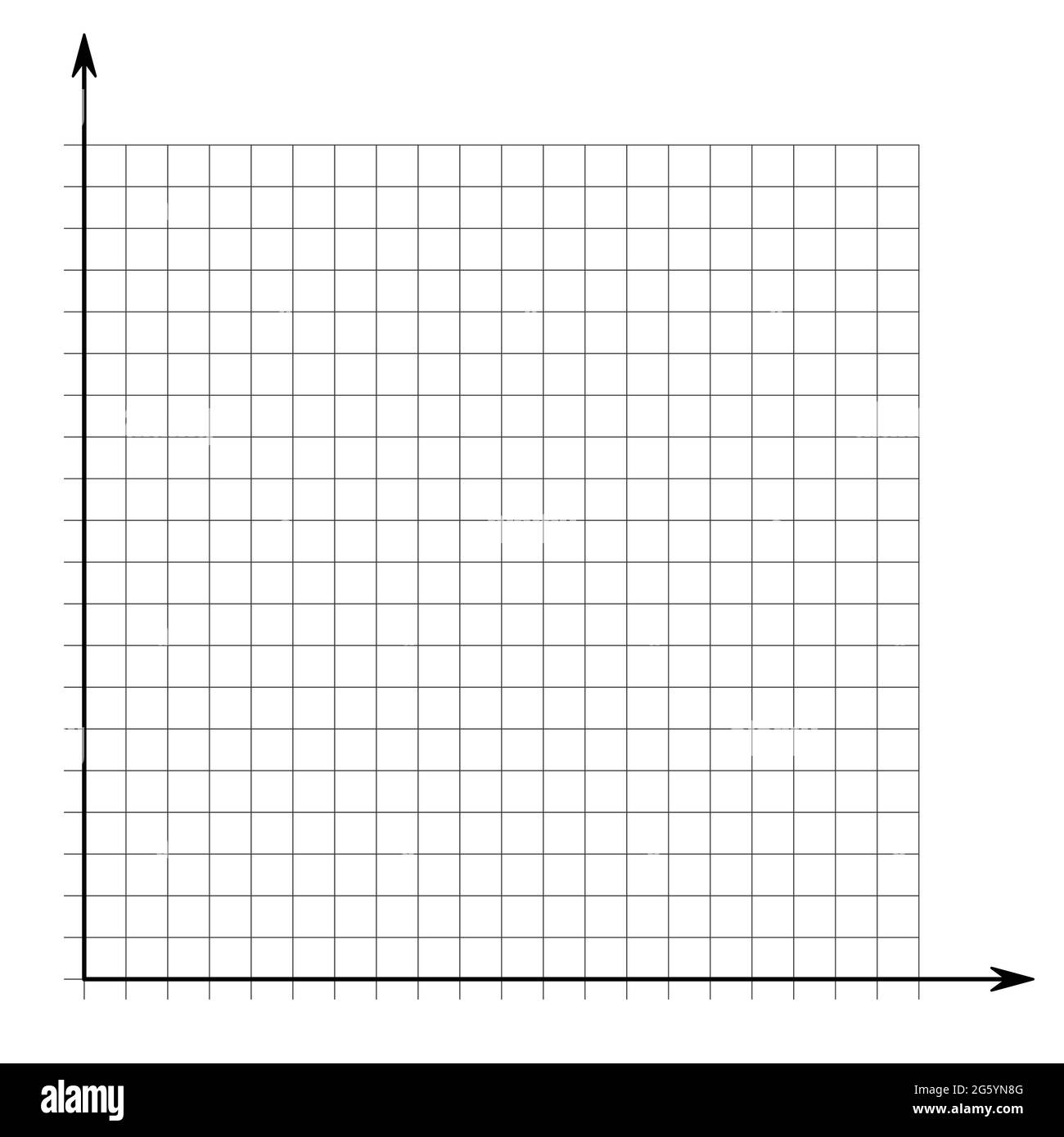 Grid Paper Mathematical Graph Cartesian Coordinate System With X 