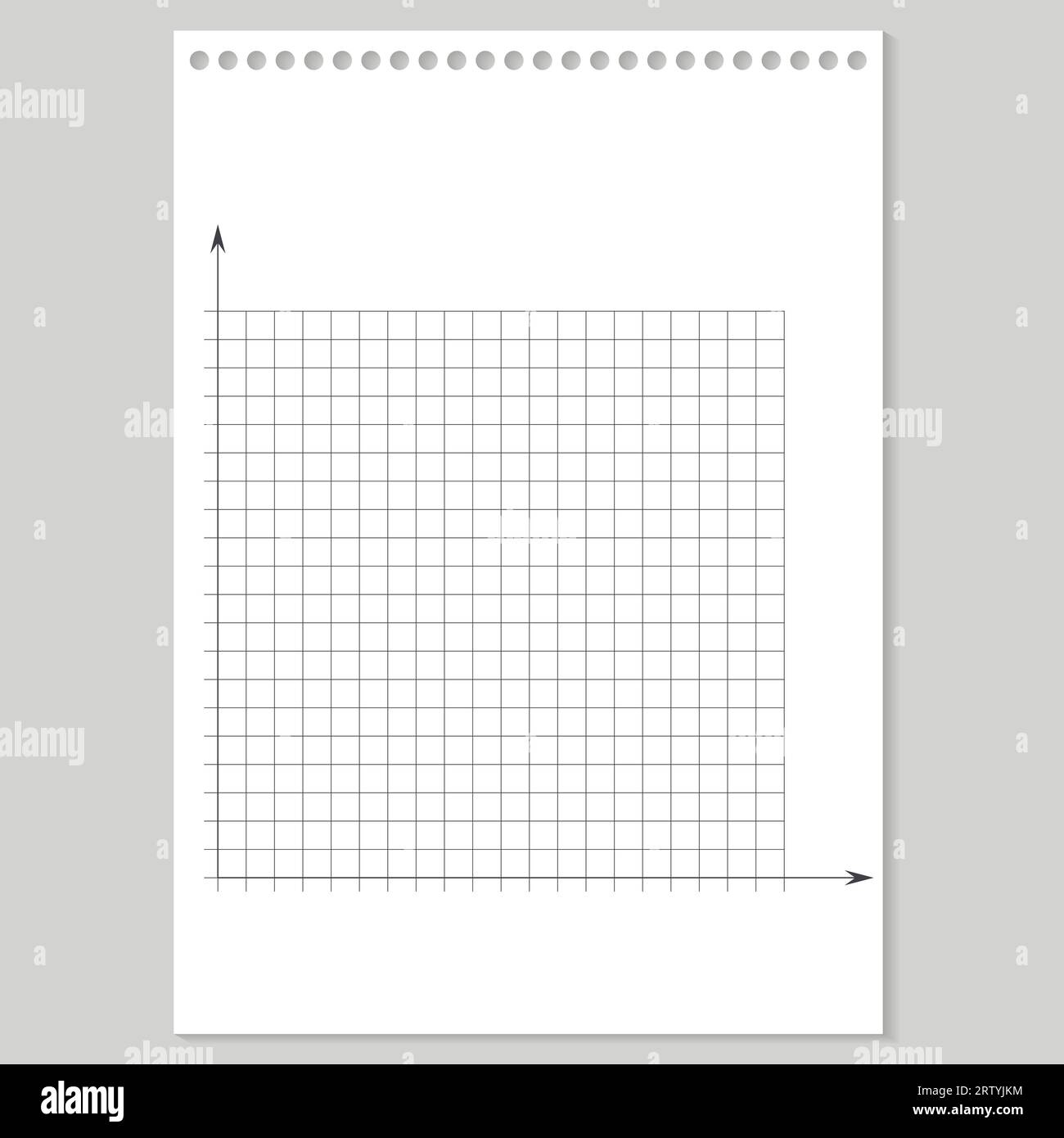 Grid Paper Mathematical Graph Cartesian Coordinate System With X 