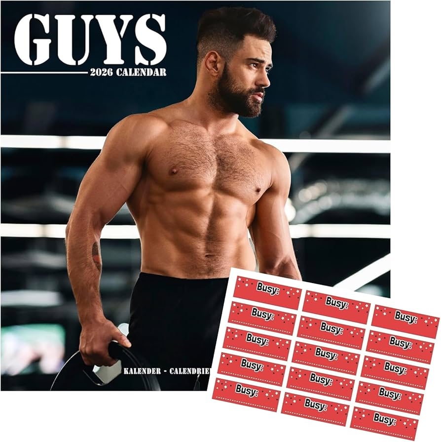 Guys Calendar 2026 Square Wall Calendar 16 Months September 