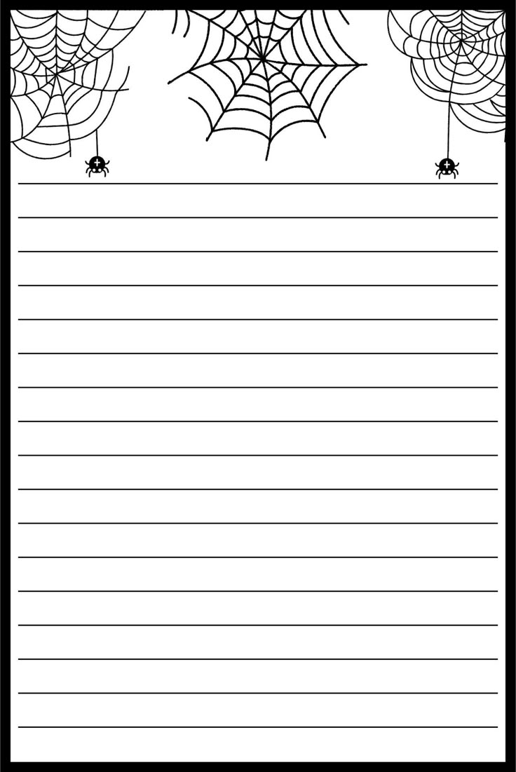 Halloween Writing Paper Template 15 Free PDF Printables Printablee