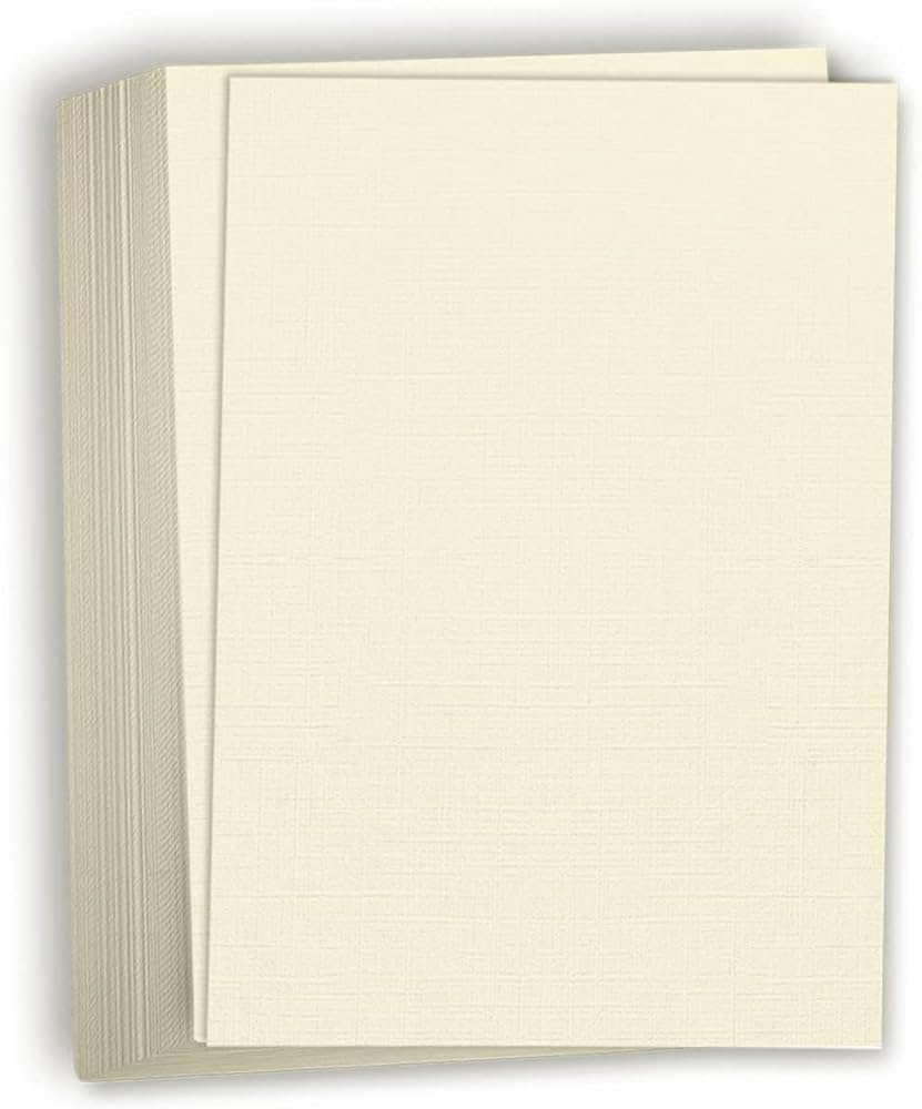 Hamilco Ivory Linen Texture Cardstock Thick Paper 11 X 17 Heavy 