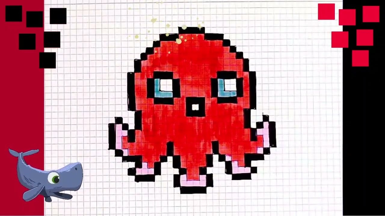 Handmade Pixel Art How To Draw On Graph Paper Step By Step Pixel Art Easy Drawings Animals