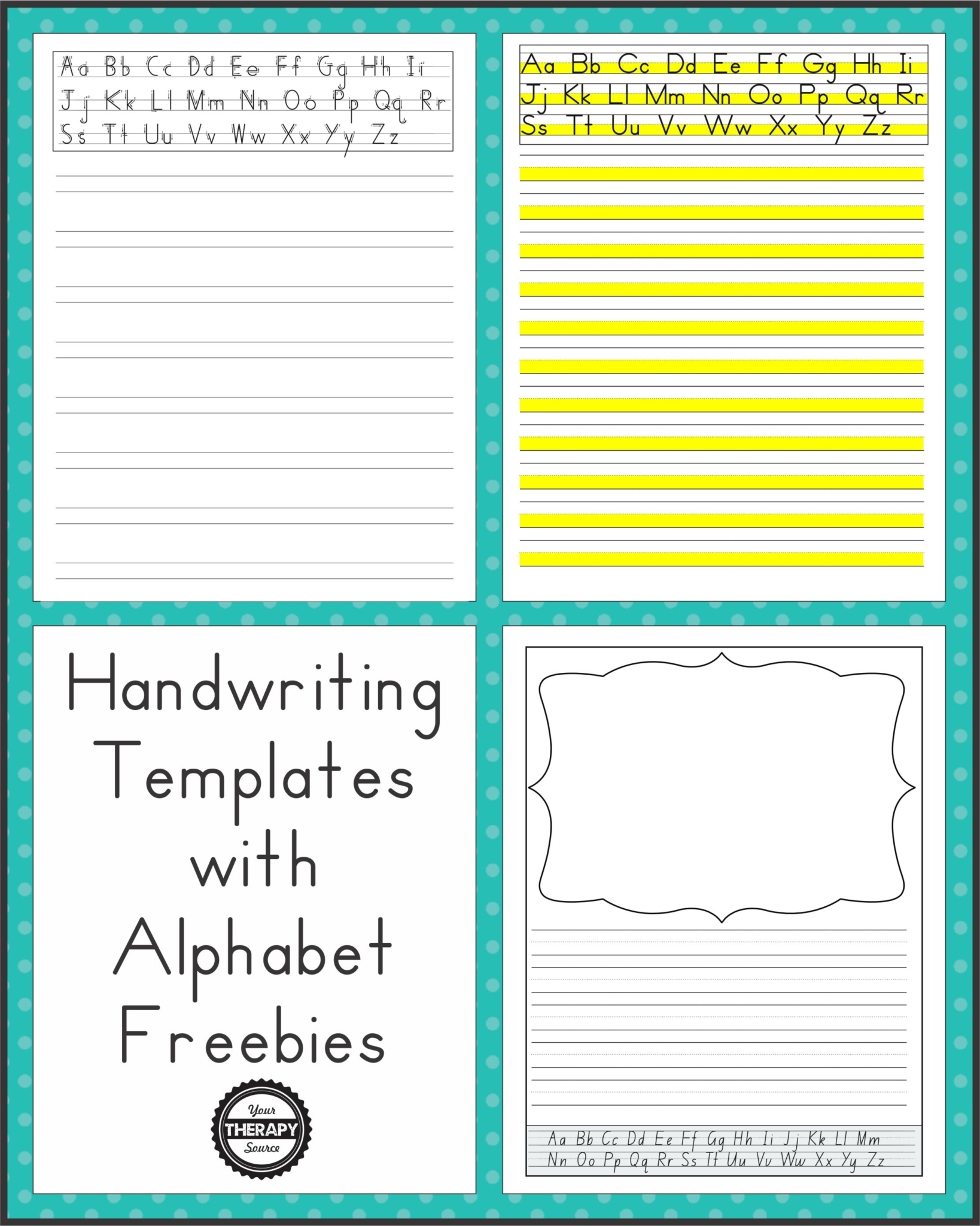 Handwriting Without Tears Paper Printable