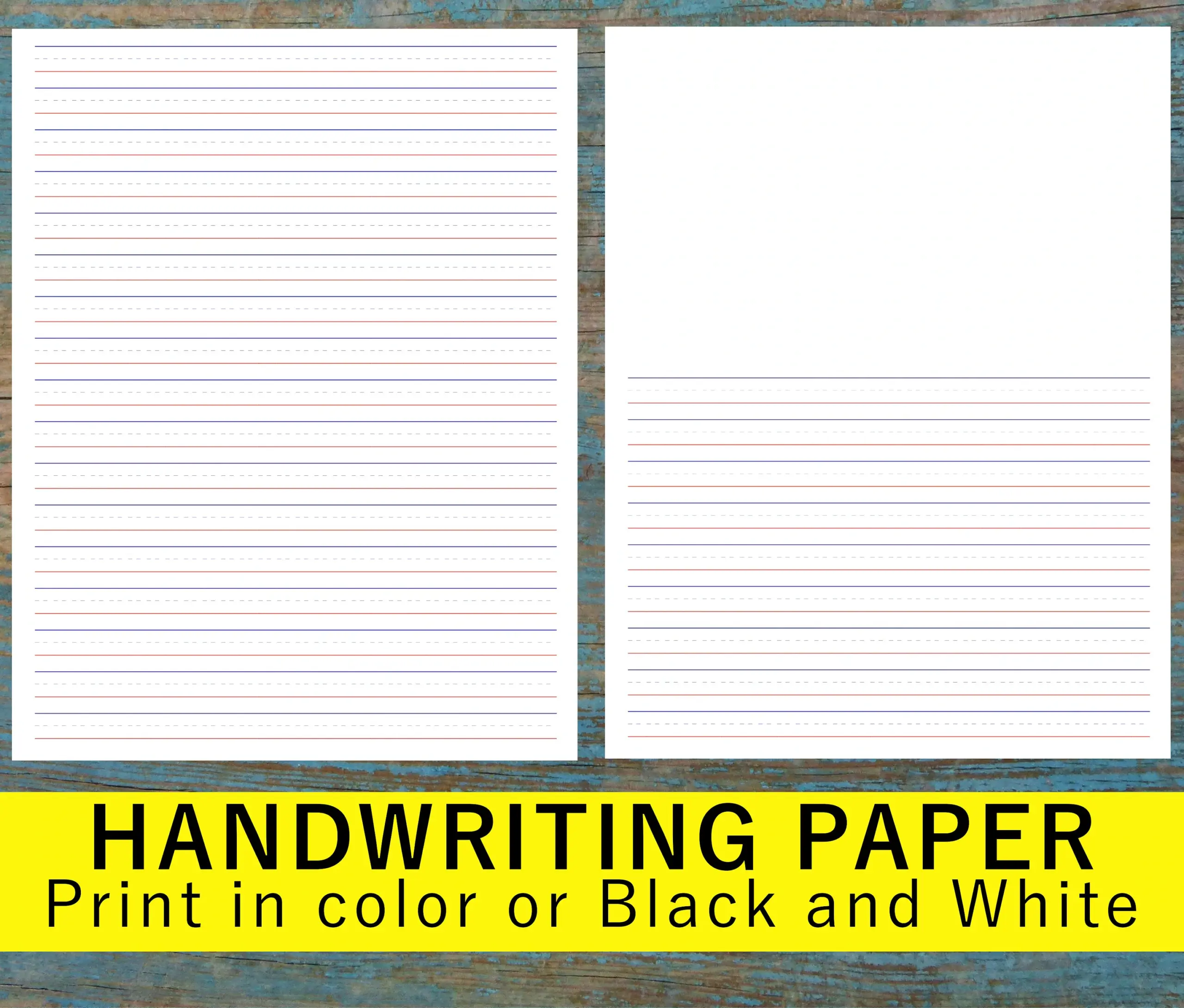 Handwriting Paper Printable Story Writing Paper Printable 