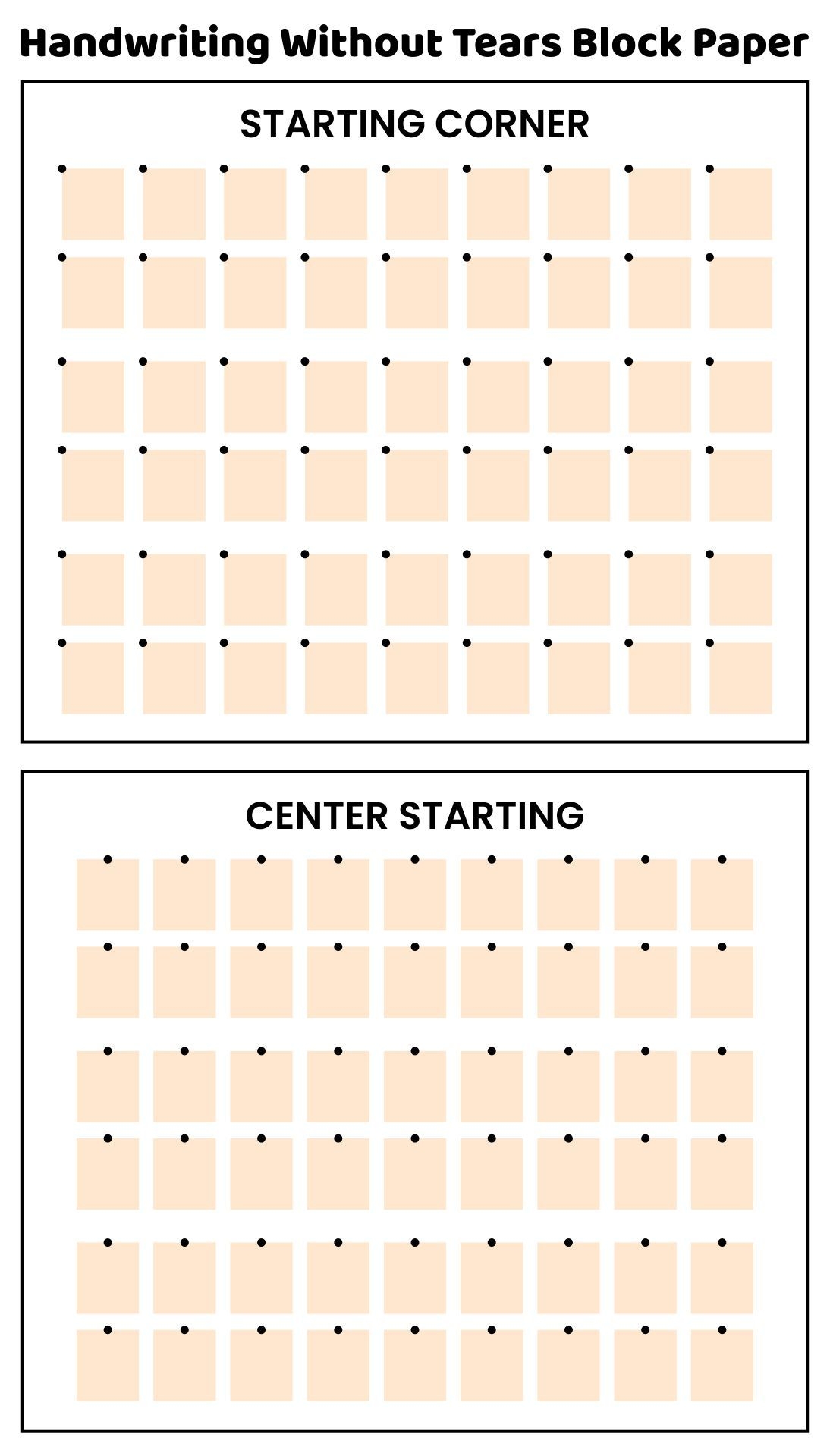 Handwriting Without Tears Preschool 10 Free PDF Printables 