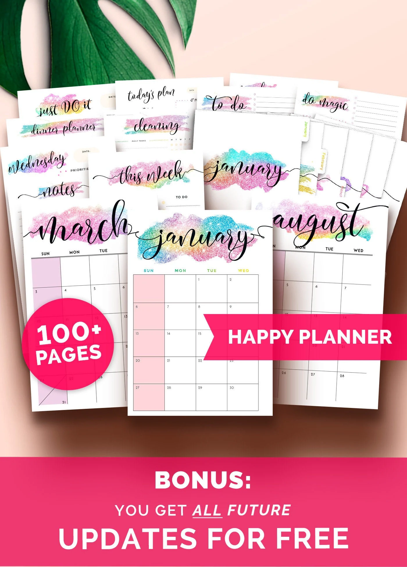 Happy Planner Inserts 2022 2023 Happy Planner Refill 2022 Classic 