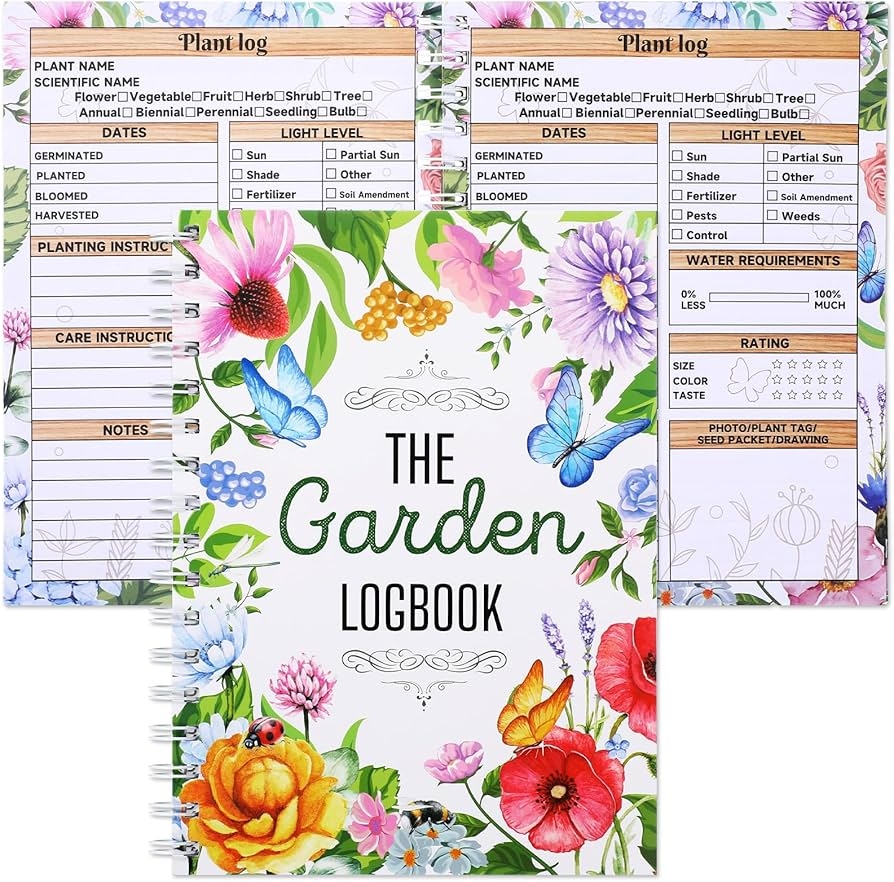 Harloon Garden Planner And Logbook Flower Garden Journal Guided 