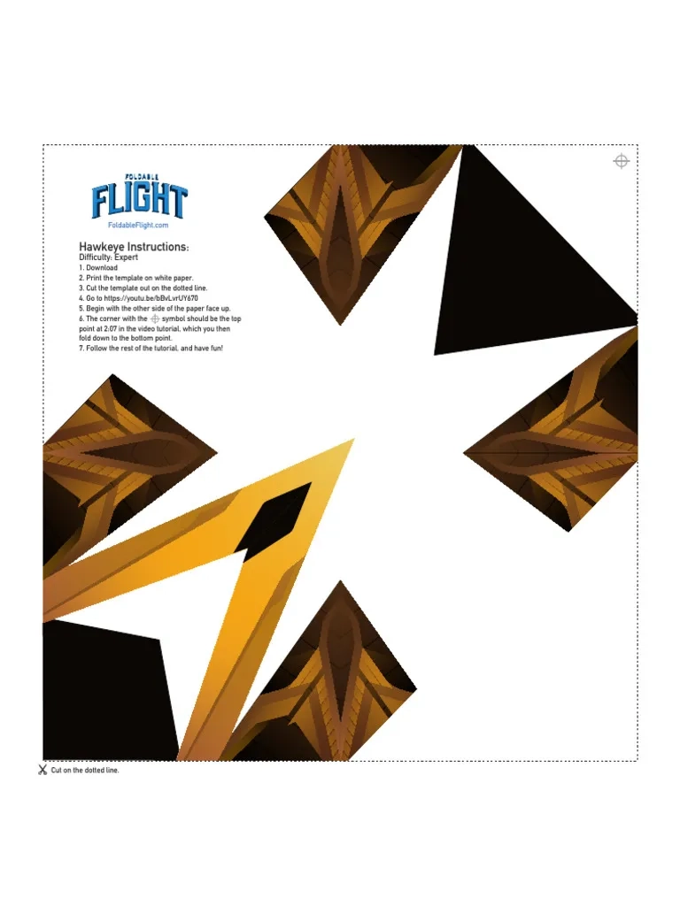 Hawkeye Paper Airplane Template Guide PDF