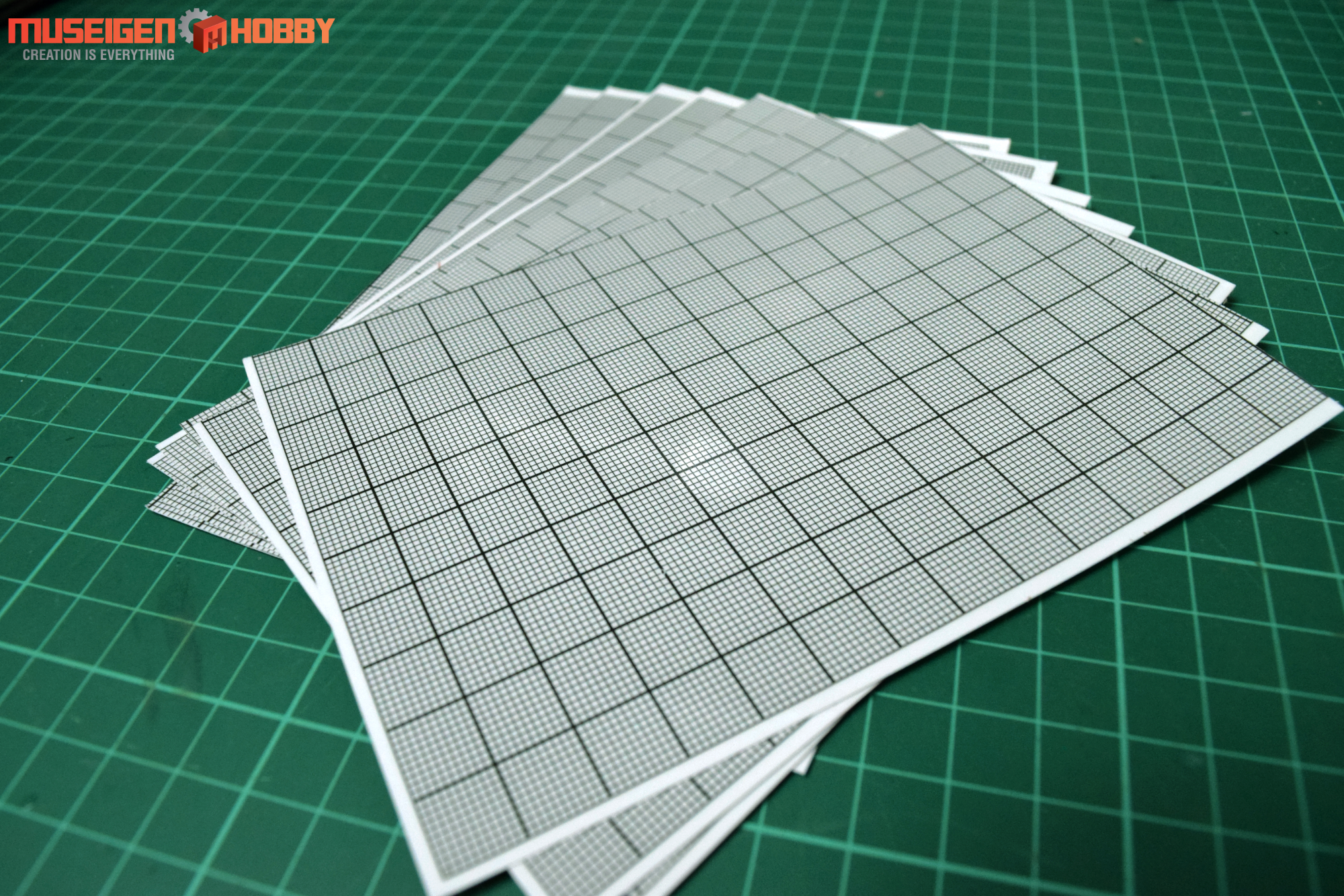 HD Model Self Adhesive Graph Paper Clear 8sheet