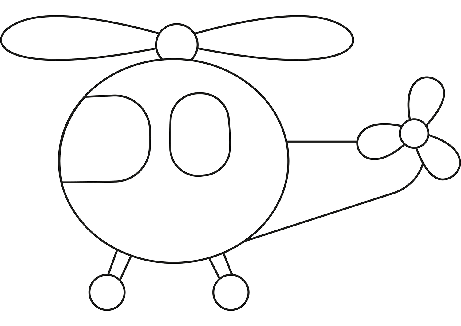 Printable Paper Helicopter Template