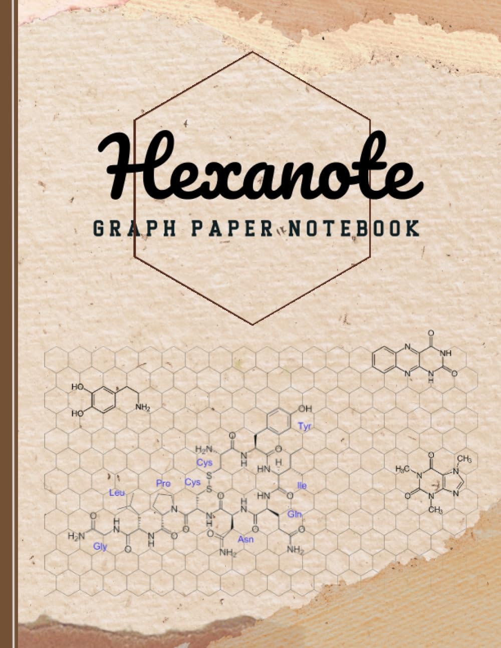 Hexanote Graph Paper Notebook Hexagonal Paper For Organic 