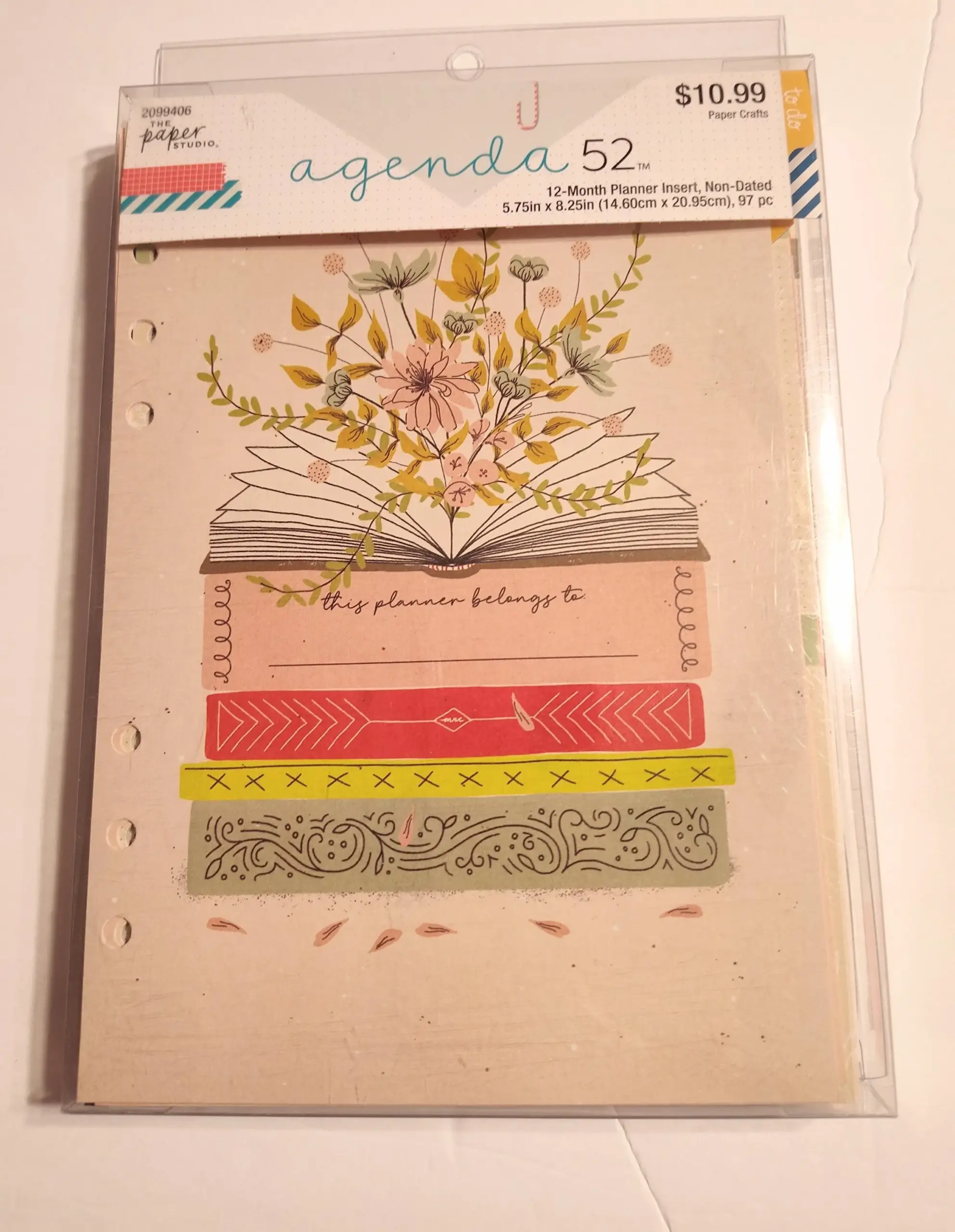 Hobby Lobby The Paper Studio Agenda 52 12 Month Planner Insert 